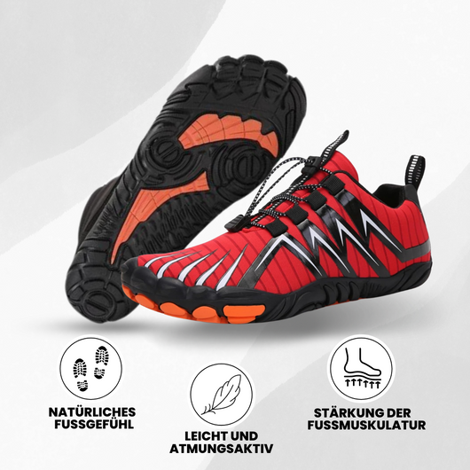 AeroX Pro - ergonomischer schmerzlindernder Barfußschuh für sicheres, gelenkschonendes Gehen für Senioren