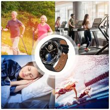 Lade das Bild in den Galerie-Viewer, VitalSense Pro X - Gesundheits-Smartwatch mit Lederarmband (2025)