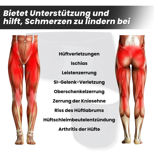 IschiaCare - orthopädische Bandage zur Behebung von Ischiasschmerzen - Einheitsgröße