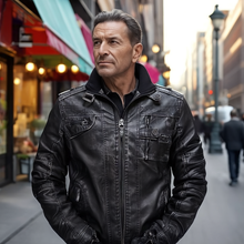 Lade das Bild in den Galerie-Viewer, Stallone - Hochwertige Lederjacke