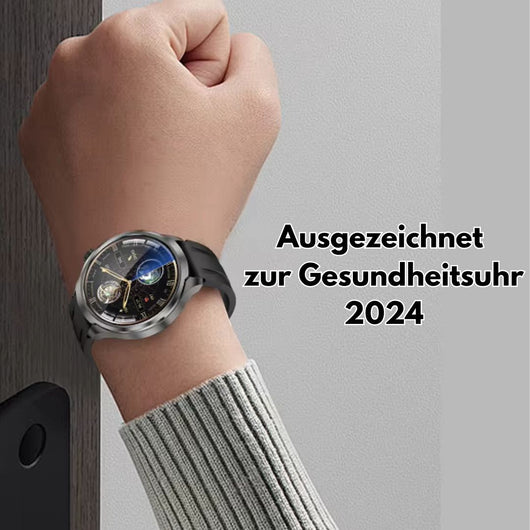VitalSense Pro X - Gesundheits-Smartwatch mit Lederarmband (2025)