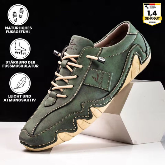 Ibex - ergonomischer, schmerzlindernder & wasserdichter Leder-Barfußschuh für sicheres, gelenkschonendes Gehen für Senioren