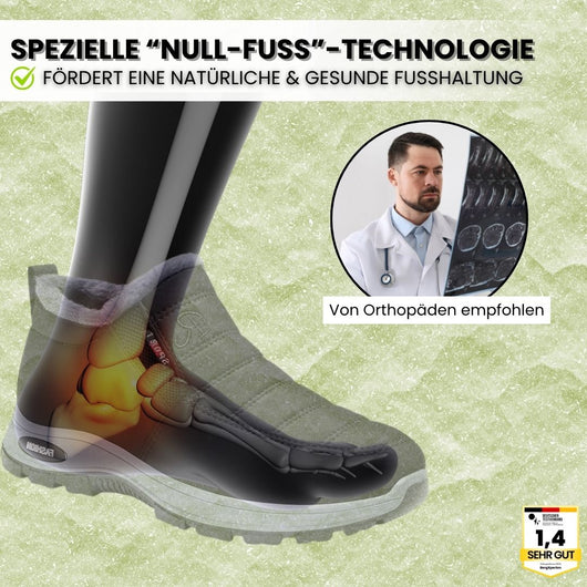 OrthoWinter - ergonomische, wasserdichte, isolierte Schuhe für Herbst und Winter