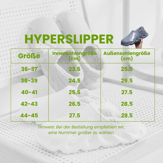 Hyperslipper - orthopädischer schmerzlindernder Slipper für mehr Komfort