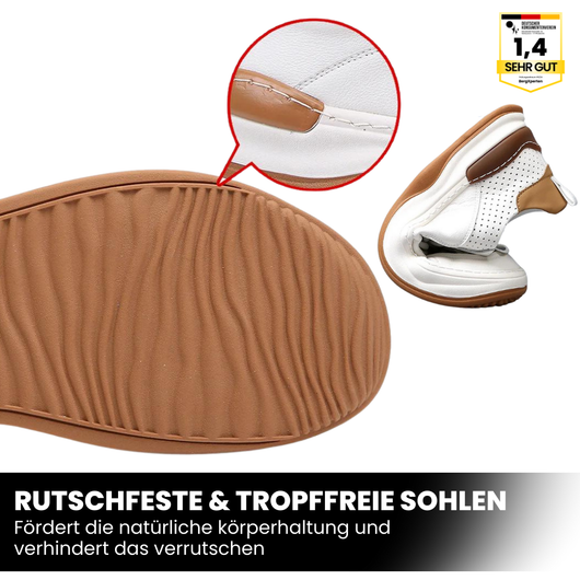 Originalgetreue Pelle Italiana - ergonomische Schuhe zur Schmerzlinderung aus echtem Leder