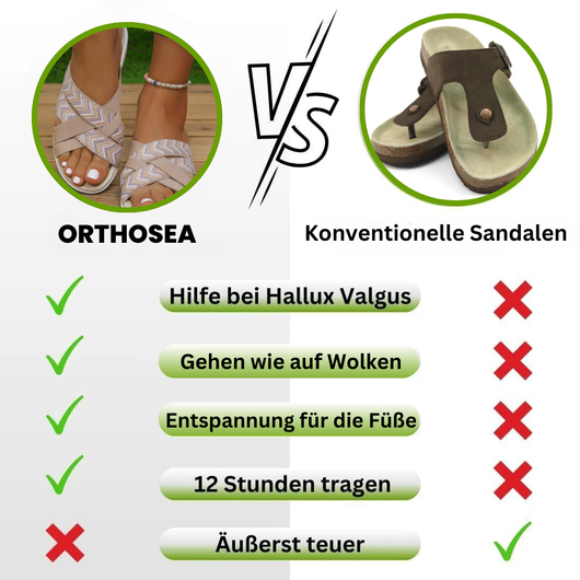 OrthoSea  - ergonomische schmerzlindernde Sandalen für Damen