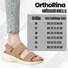 Lade das Bild in den Galerie-Viewer, OrthoRina - Orthopädische Sandalen mit Fersenpolsterung für maximalen Tragekomfork
