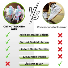 Lade das Bild in den Galerie-Viewer, OrthoTrekking Lady - ergonomische schmerzlindernde Trekking u.- Wanderschuhe - extra für Damen
