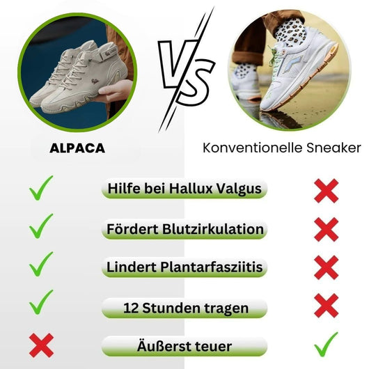 Alpaca - ergonomischer, wasserdichter & schmerzlindernder Leder-Barfußschuh für das Frühjahr - Sonderaktion 1+1 Gratis