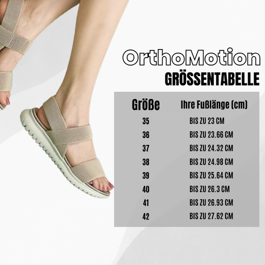 OrthoMotion - ergonomoische Schmerzlinderungs-Sandalen