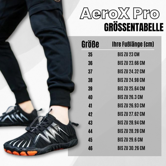 AeroX Pro - ergonomischer schmerzlindernder Barfußschuh