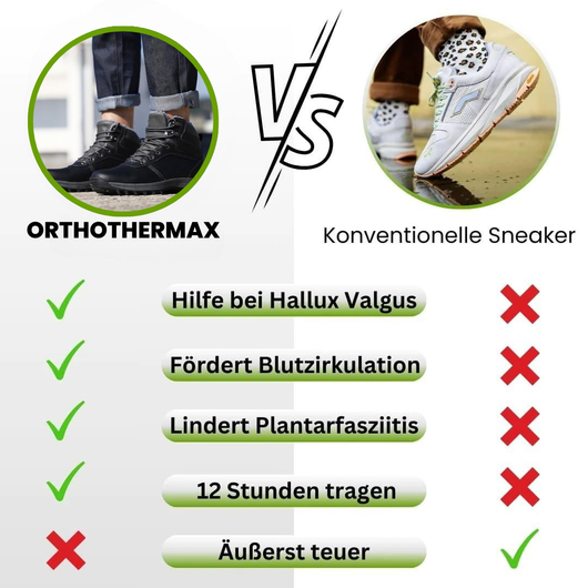 OrthoX Boot - ergonomische, wasserdichte & schmerzlindernde Stiefel für Herbst und Winter