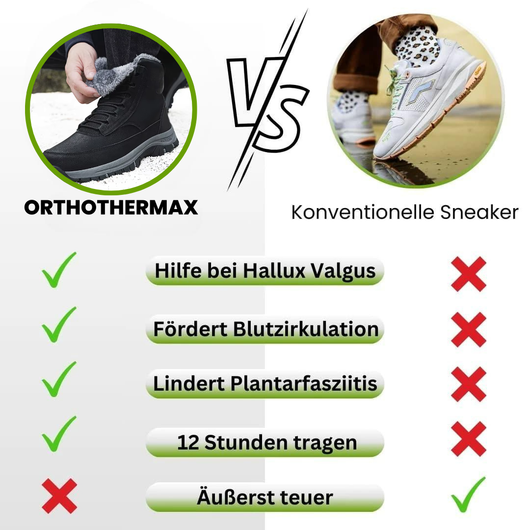 OrthoThermax - schmerzlindernder wasserdichte, isolierte Stiefel für Herbst und Winter