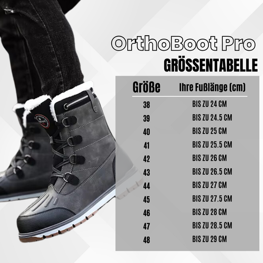 OrthoBoot Pro - schmerzlindernde, wasserdichte, isolierte Stiefel für Herbst und Winter