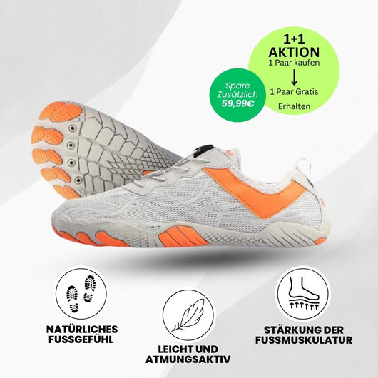 FreeStep - ergonomischer schmerzlindernder Barfußschuh - Sonderaktion 1+1 Gratis