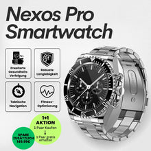 Lade das Bild in den Galerie-Viewer, Nexos Pro Smartwatch - Unzerstörbare Militär-Gesundheitsuhr (2025) - Sonderaktion 1+1 Gratis
