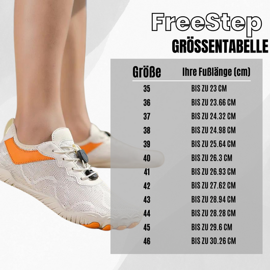 FreeStep  – Gesunde & rutschfeste Barfußschuhe für mehr Bewegung & Gewichtsverlust