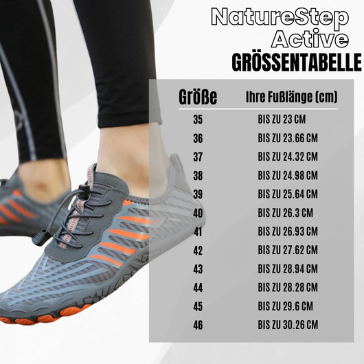 NatureStep Active - ergonomischer schmerzlindernder Barfußschuh - Sonderaktion 1+2 Gratis