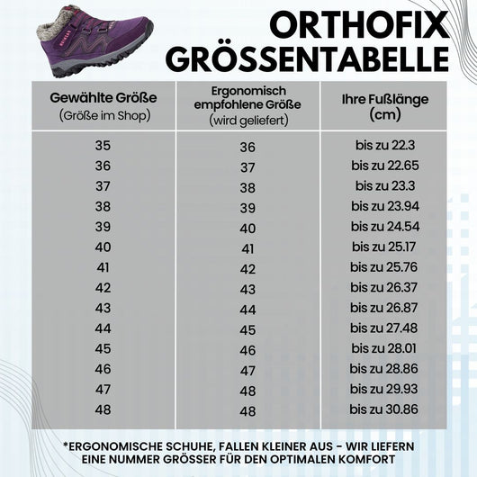 OrthoFix - ergonomischer und schmerzlindernder Komfortschuh für Herbst und Winter