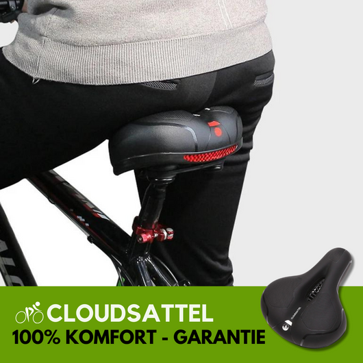 Cloudsattel - orthopädischer schmerzlindernder Radsattel für alle Fahrräder