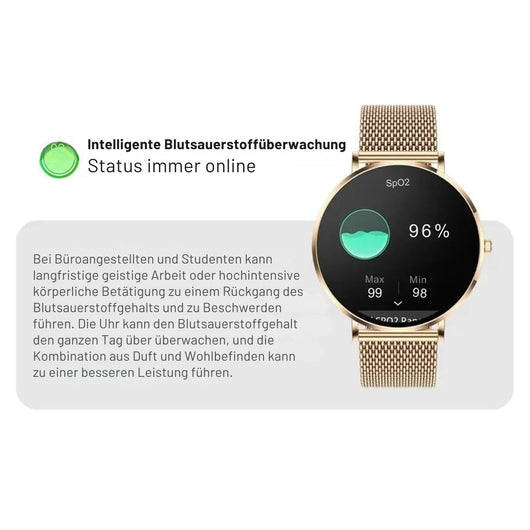 LunaCare Vital- elegante Gesundheitsuhr für das Wohlbefinden von Frauen