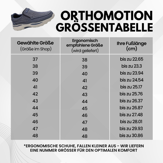 OrthoMotion - Ergonomischer Schuh zur Schmerzlinderung - Unisex