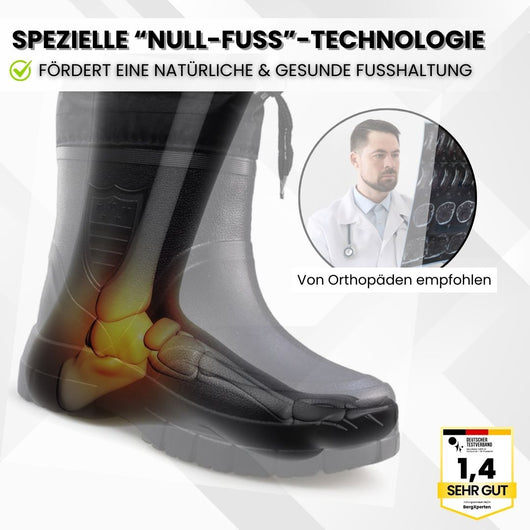 RainTex - ergonomische & wasserdichte Thermo-Regenstiefel für den Winter