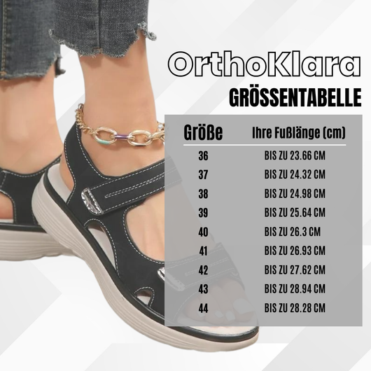 OrthoKlara - ergonomische schmerzlindernde Sandalen für Damen