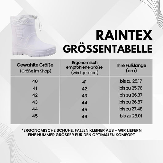 RainTex - ergonomische & wasserdichte Thermo-Regenstiefel für den Winter