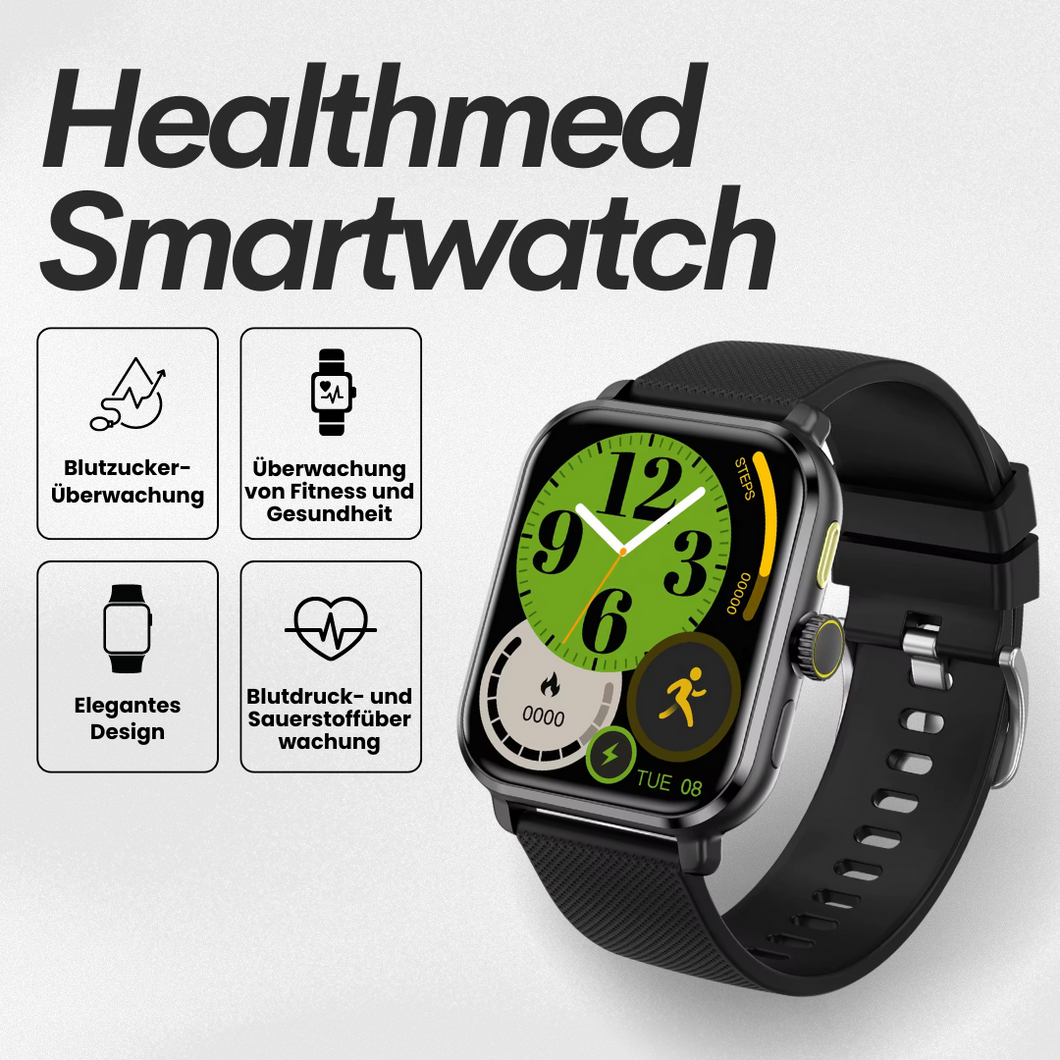 Healthmed Gesundheits-Smartwatch - zur Überwachung von Blutzucker