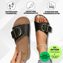 Lade das Bild in den Galerie-Viewer, OrthoMia - Schmerzlindernde Kork-Sandalen mit Schnallenriemen-Design für Damen - Sonderaktion 1+1 Gratis

