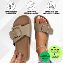 Lade das Bild in den Galerie-Viewer, OrthoMia - Schmerzlindernde Kork-Sandalen mit Schnallenriemen-Design für Damen - Sonderaktion 1+1 Gratis
