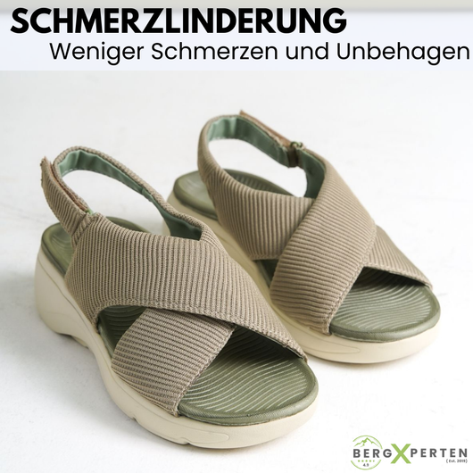 AdaptFit  - patentierte, orthopädische Sandalen mit 2-facher Fußgewölbeunterstützung