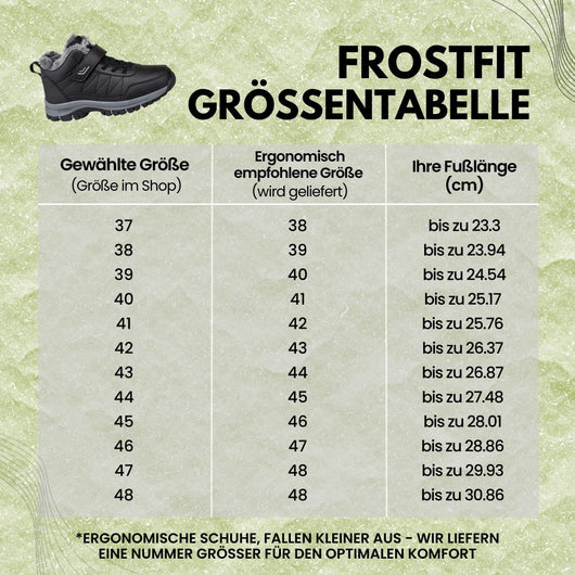 FrostFit - schmerzlindernde, wasserdichte & isolierte Komfortschuhe