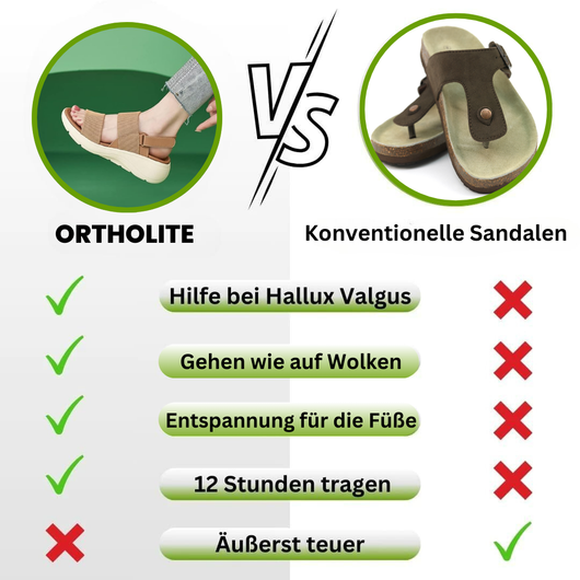 OrthoLite - ergonomische Schmerzlinderungs-Sandalen für maximalen Komfort