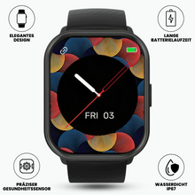 Lade das Bild in den Galerie-Viewer, Fitpro Ultra Smartwatch für iOS/Android Handys mit Echtzeit Herzfrequenzmesser, Blutdruck-/Sauerstoff-Tracker
