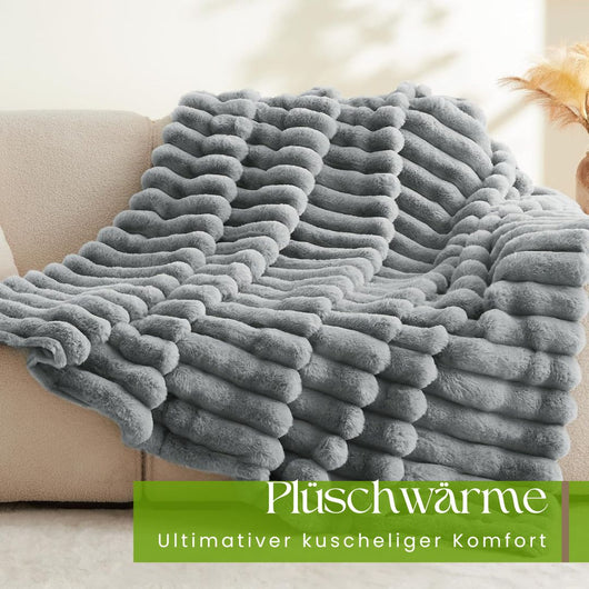 Kuschelwunder Deluxe – Extra Große Premium-Fleece-Decke