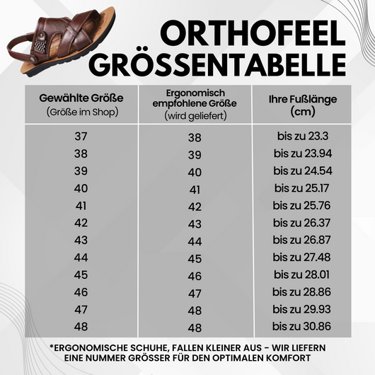 OrthoFeel - ergonomische schmerzlindernde Sandalen