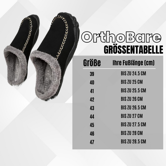 OrthoBare - ergonomische und schmerzlindernde Barfuß - Hausschuhe