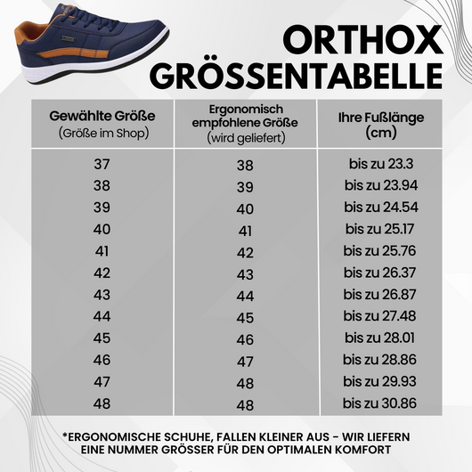 OrthoX - ergonomische schmerzlindernde Komfortschuhe Unisex - Sonderaktion 1+2 Gratis