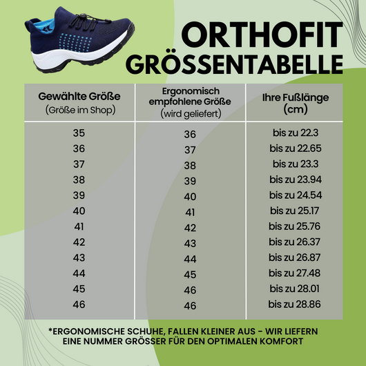 Orthofit - ergonomische schmerzlindernde Komfort-Schuhe für Damen - Sonderaktion 1+2 Gratis