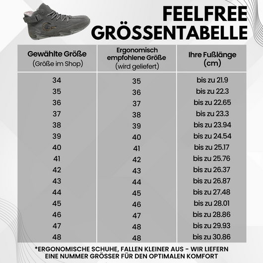 FeelFree – ergonomische, wasserdichte & schmerzlindernde Barfußschuhe für Herbst und Winter