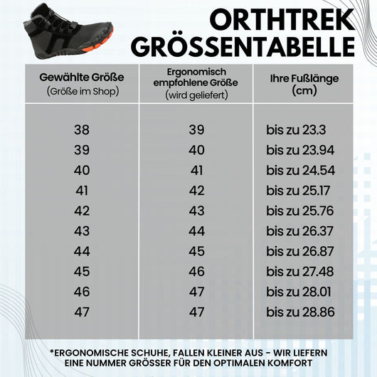 OrthTrek - orthopädische, wasserabweisende & gefütterte Barfußschuhe