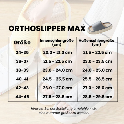 Orthoslipper Max -  orthopädische Hausschuhe für maximalen Komfort