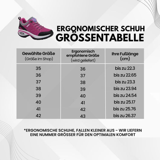 Ergonomischer Schuh zur Schmerzlinderung für Damen