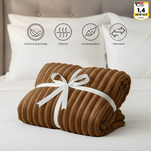 Kuschelwunder Deluxe – Extra Große Premium-Fleece-Decke