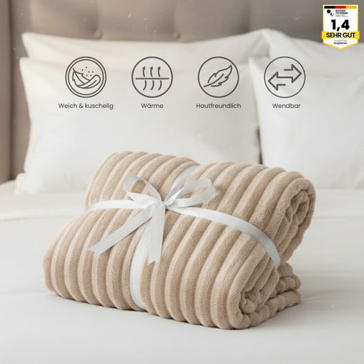 Kuschelwunder Deluxe – Extra Große Premium-Fleece-Decke