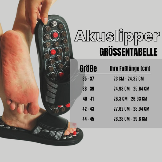 Akuslipper - Akupunktur-Slipper für wirksame Schmerzlinderung