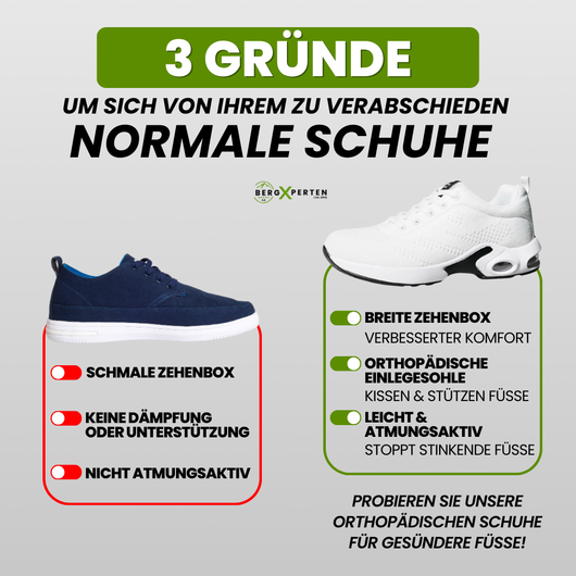 OrthoCare - ergonomische Schmerzlinderungs-Schuhe - Sonderaktion 1+1 Gratis