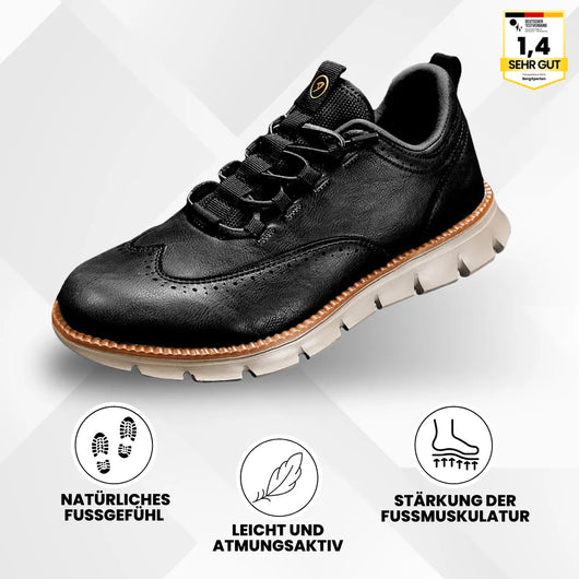 Portland - Ergonomischer & rutschfester Lederschuh zur Schmerzlinderung